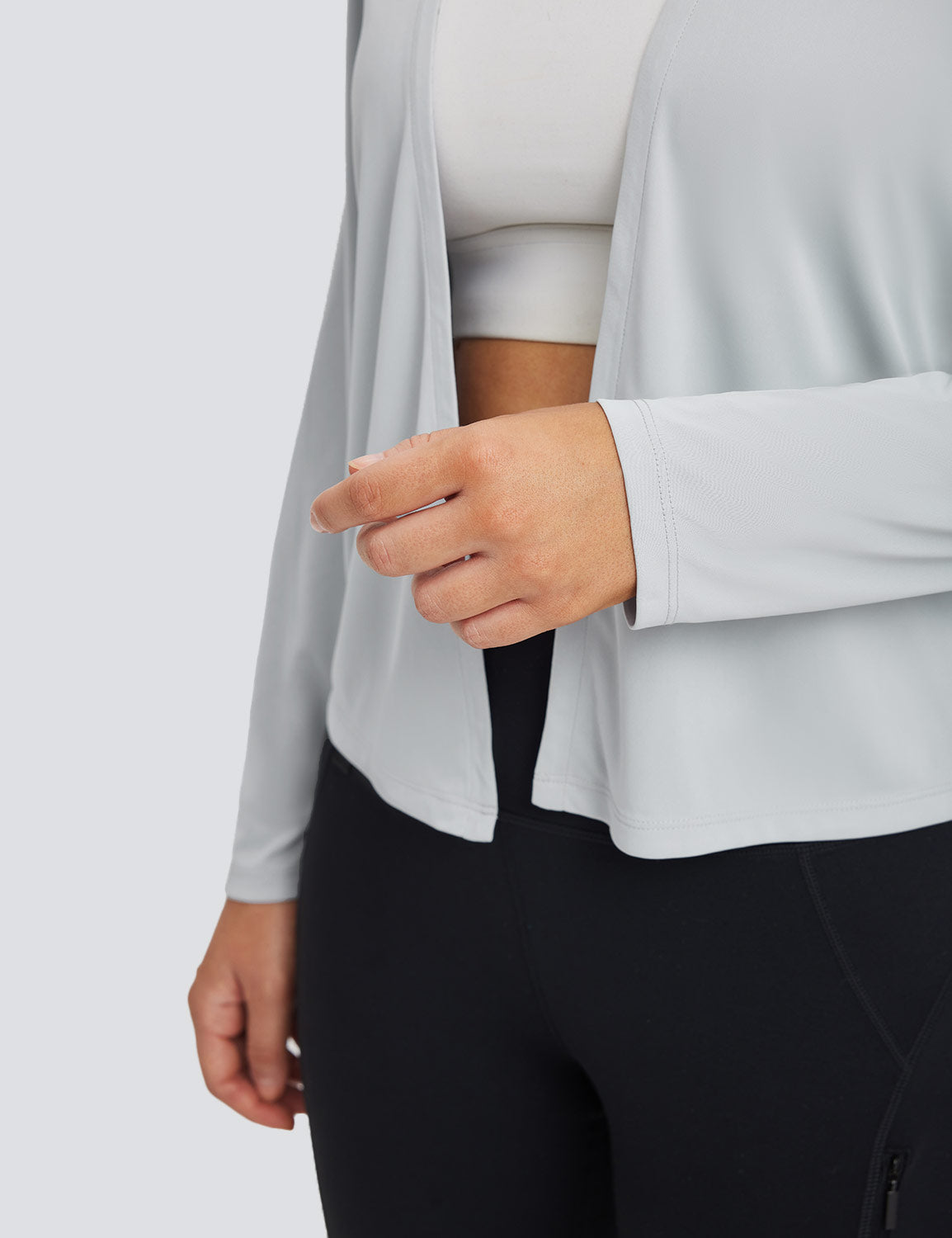 Baleaf Women's UPF 50+ Short Buckled Jacket High-Rise Details