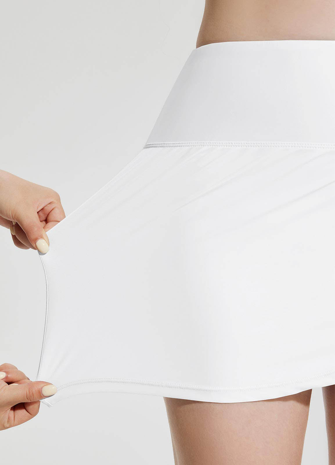 Baleaf Women's Quick-drying A-line Swimming Skort White Details