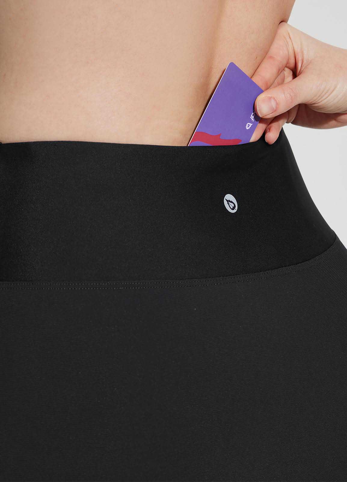 Baleaf Women's Quick-drying A-line Swimming Skort Anthracite Details
