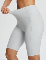 Baleaf Women's Flyleaf High-Rise Bermuda Shorts dbd058 Lunar Rock Details