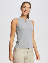 Baleaf Women's Flyleaf UPF50+ Sleeveless Golf Top (Website Exclusive) dfa022 Alloy Side