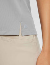 Baleaf Women's Flyleaf UPF50+ Sleeveless Golf Top (Website Exclusive) dfa022 Alloy Details