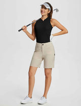 Baleaf Women's Flyleaf UPF50+ Sleeveless Golf Top (Website Exclusive) dfa022 Jet Black Full