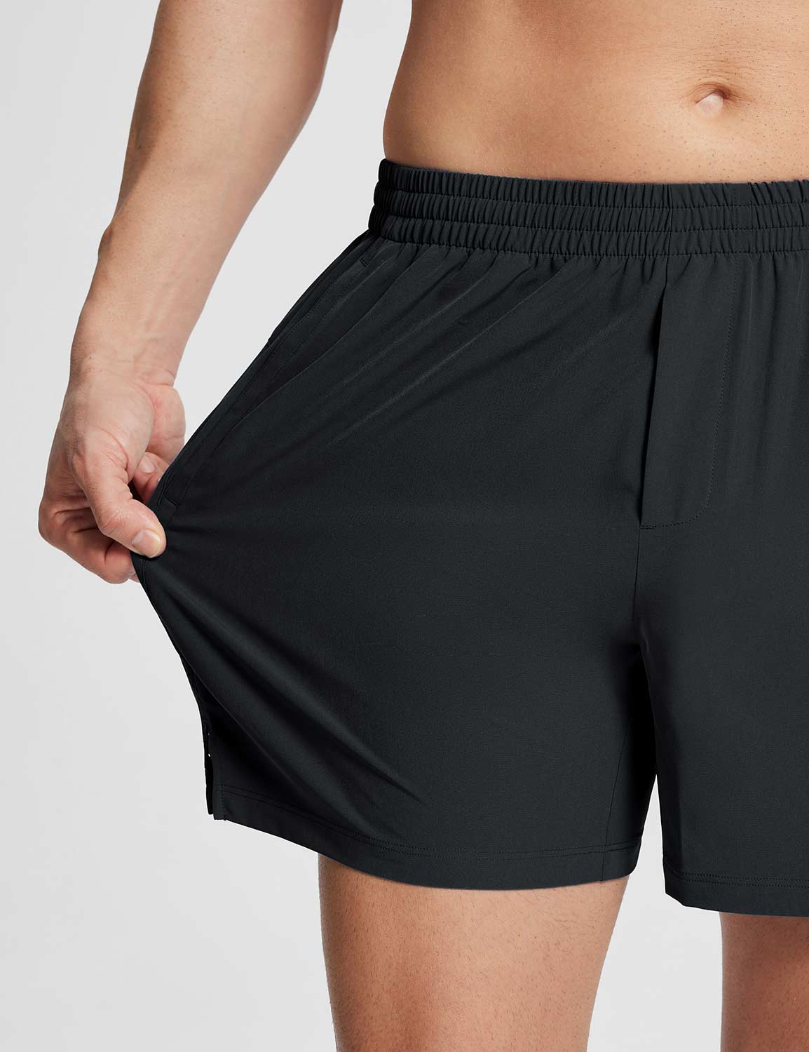 Baleaf Men's Laureate Quick-Dry 5'' Shorts ebd019 Anthracite Details