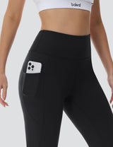 Baleaf Women's Comfortable High-Rise Pocketed Flared Pants Anthracite with Pocket